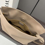 Kitlife Loewe Flamenco Clutch in Cream Nappa Calfskin 262355 23x18x9cm - 2