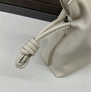Kitlife Loewe Flamenco Clutch in White Nappa Calfskin 262355 23x18x9cm  - 6