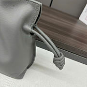 Kitlife Loewe Flamenco Clutch in Gray Nappa Calfskin 262355 23x18x9cm - 6