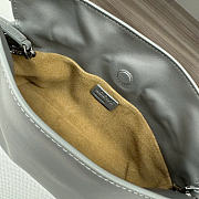 Kitlife Loewe Flamenco Clutch in Gray Nappa Calfskin 262355 23x18x9cm - 2