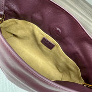 Kitlife Loewe Flamenco Clutch in Burgundy Nappa Calfskin 262355 23x18x9cm - 6