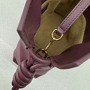 Kitlife Loewe Flamenco Clutch in Burgundy Nappa Calfskin 262355 23x18x9cm - 4