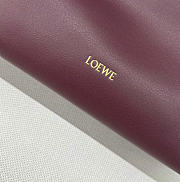 Kitlife Loewe Flamenco Clutch in Burgundy Nappa Calfskin 262355 23x18x9cm - 3