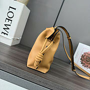 Kitlife Loewe Flamenco Clutch in Tan Nappa Calfskin 262355 23x18x9cm - 4