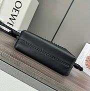 Kitlife Loewe Flamenco Clutch in Black Nappa Calfskin 262355 23x18x9cm  - 2