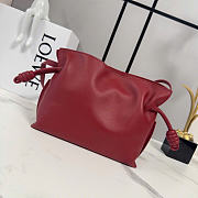 Kitlife Loewe Flamenco Clutch in Red Nappa Calfskin 262355 23x18x9cm  - 5