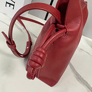 Kitlife Loewe Flamenco Clutch in Red Nappa Calfskin 262355 23x18x9cm  - 4