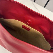 Kitlife Loewe Flamenco Clutch in Red Nappa Calfskin 262355 23x18x9cm  - 2