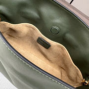 Kitlife Loewe Flamenco Clutch in Green Khaki Nappa Calfskin 262355 23x18x9cm - 3