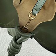 Kitlife Loewe Flamenco Clutch in Green Khaki Nappa Calfskin 262355 23x18x9cm - 2