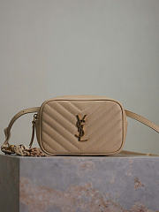 Kitlife Saint Laurent Lou Camera Bag In Beige Quilted Leather 534817 15.5x10.5x5.5cm - 1