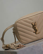 Kitlife Saint Laurent Lou Camera Bag In Beige Quilted Leather 534817 15.5x10.5x5.5cm - 3