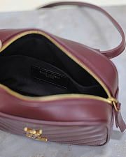 Kitlife Saint Laurent Lou Camera Bag In Burgundy Quilted Leather 534817 15.5x10.5x5.5cm - 6
