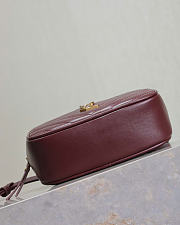 Kitlife Saint Laurent Lou Camera Bag In Burgundy Quilted Leather 534817 15.5x10.5x5.5cm - 4