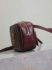 Kitlife Saint Laurent Lou Camera Bag In Burgundy Quilted Leather 534817 15.5x10.5x5.5cm - 3
