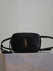 Kitlife Saint Laurent Lou Camera Bag In Black Quilted Leather 534817 15.5x10.5x5.5cm - 1