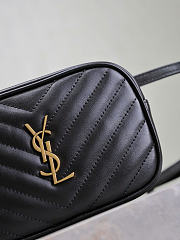 Kitlife Saint Laurent Lou Camera Bag In Black Quilted Leather 534817 15.5x10.5x5.5cm - 2