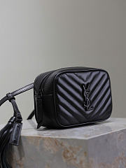 Kitlife Saint Laurent Lou Camera Bag In Black Quilted Leather With Black Hardware 534817 15.5x10.5x5.5cm - 5