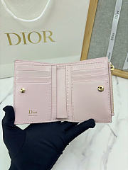 Kitlife Dior Promenade Dahlia Wallet Multicolor Dior Oblique Pastel Jacquard 12x9x2cm  - 4
