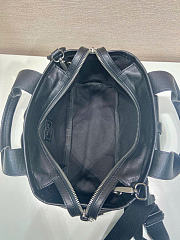 Kitlife Prada Route Medium Black Leather Tote Bag 1BG660 28x21x13cm - 3