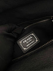 Kitlife Prada Route Medium Black Canvas & Leather Tote Bag 1BG660 28x21x13cm - 5