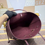 Kitlife Louis Vuitton Neverfull MM Bag Burgundy Monogram Empreinte M2A398 47x28x14cm  - 5