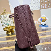 Kitlife Louis Vuitton Neverfull MM Bag Burgundy Monogram Empreinte M2A398 47x28x14cm  - 2