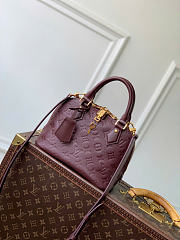 Kitlife Louis Vuitton Alma BB Bag Burgundy Monogram Empreinte M2A399 23.5x17.5x11.5cm  - 1