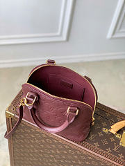 Kitlife Louis Vuitton Alma BB Bag Burgundy Monogram Empreinte M2A399 23.5x17.5x11.5cm  - 6