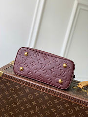 Kitlife Louis Vuitton Alma BB Bag Burgundy Monogram Empreinte M2A399 23.5x17.5x11.5cm  - 3
