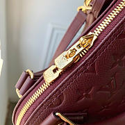 Kitlife Louis Vuitton Alma BB Bag Burgundy Monogram Empreinte M2A399 23.5x17.5x11.5cm  - 4