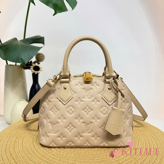 Kitlife Louis Vuitton Alma BB Bag Beige Monogram Empreinte M2A126 23.5x17.5x11.5cm   - 1