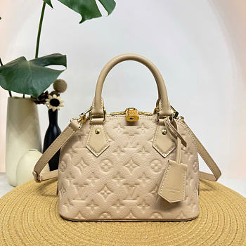 Kitlife Louis Vuitton Alma BB Bag Beige Monogram Empreinte M2A126 23.5x17.5x11.5cm  