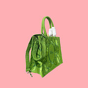 Kitlife Dior Medium Book Tote with Strap Green Dior Water Lily Embroidery and Dior Médaillon 36x27.5x16.5cm - 5