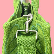 Kitlife Dior Medium Book Tote with Strap Green Dior Water Lily Embroidery and Dior Médaillon 36x27.5x16.5cm - 2