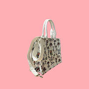 Kitlife Dior Medium Book Tote with Strap Multicolor Dior Arabesque Embroidery 36x27.5x16.5cm - 6
