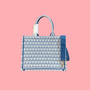 Kitlife Dior Qixi Medium Book Tote with Strap Blue Dior Colibri Embroidery and Dior Médaillon 36x27.5x16.5cm - 5