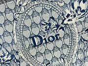 Kitlife Dior Qixi Medium Book Tote with Strap Blue Dior Colibri Embroidery and Dior Médaillon 36x27.5x16.5cm - 6
