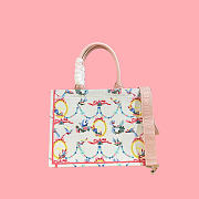 Kitlife Dior Qixi Medium Book Tote with Strap Multicolor Dior Colibri Embroidery and Dior Médaillon 36x27.5x16.5cm - 5