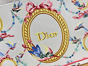 Kitlife Dior Qixi Medium Book Tote with Strap Multicolor Dior Colibri Embroidery and Dior Médaillon 36x27.5x16.5cm - 6