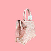 Kitlife Dior Medium Book Tote with Strap Pink Dior Colibri Embroidery and Dior Médaillon 36x27.5x16.5cm - 6
