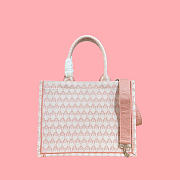 Kitlife Dior Medium Book Tote with Strap Pink Dior Colibri Embroidery and Dior Médaillon 36x27.5x16.5cm - 4