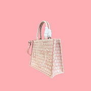 Kitlife Dior Medium Book Tote with Strap Pink Dior Colibri Embroidery and Dior Médaillon 36x27.5x16.5cm - 3