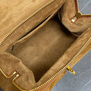 Kitlife Celine Flair In XL Dark Brown Suede Bag L10AT5 34x17x13cm  - 6