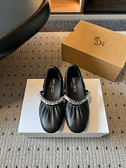 Kitlife Jimmy Choo Jade Ballet Flats Shoes Black - 1