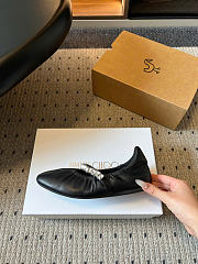 Kitlife Jimmy Choo Jade Ballet Flats Shoes Black - 5