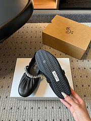 Kitlife Jimmy Choo Jade Ballet Flats Shoes Black - 6