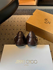 Kitlife Jimmy Choo Jade Ballet Flats Shoes Dark Brown - 6