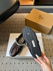 Kitlife Jimmy Choo Jade Ballet Flats Shoes Dark Brown - 4