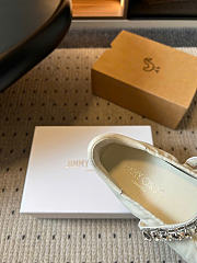 Kitlife Jimmy Choo Jade Ballet Flats Shoes White - 3